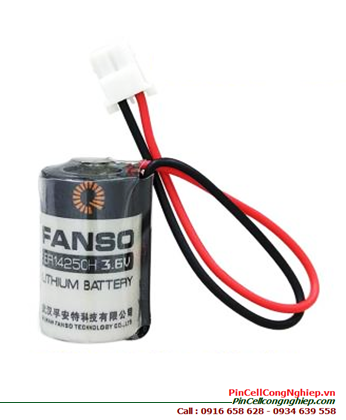 FANSO ER14250H; Pin nuôi nguồn PLC FANSO ER14250H lithium 3.6v 1/2AA 1200mAh (zắc trắng)